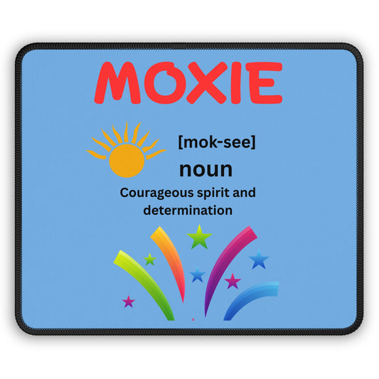 Moxie Gaming Mouse Pad - Vibrant Desk Accessory, Perfect for Gamers, Motivational Gift, Colorful Workstation