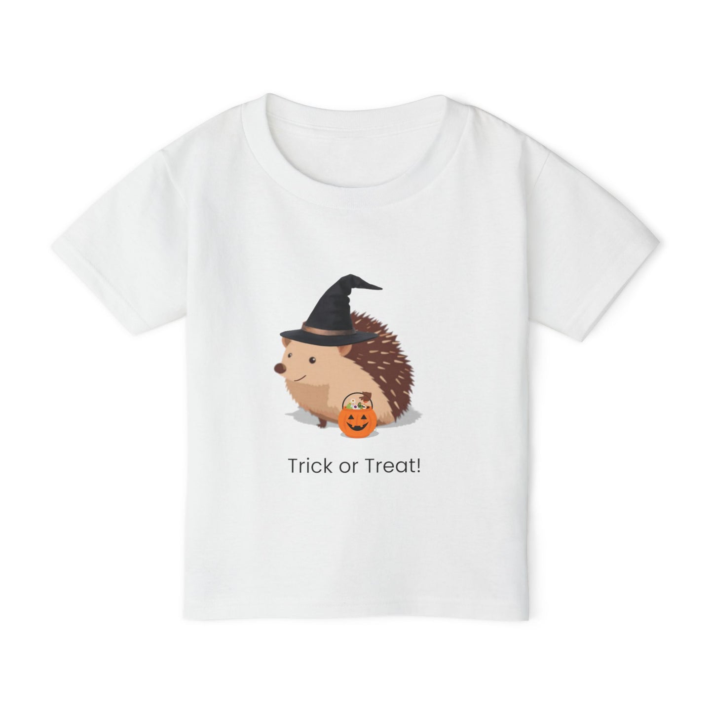 Adorable Halloween Hedgehog Toddler T-shirt, Cute Trick or Treat Shirt, Kids Halloween Outfit, Toddler Costume Top, Fun Fall Apparel