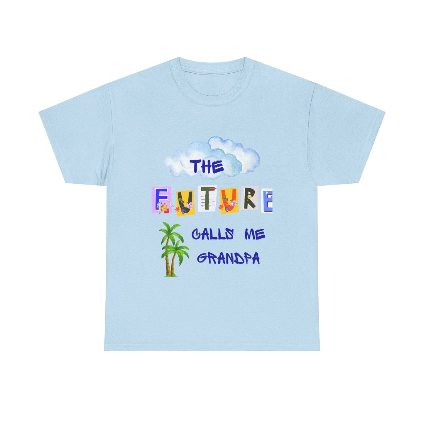 Grandpa Future Tee | Unisex Cotton Shirt for Grandparents | Gift for Father's Day, Family Reunion, Birthday, Cute Grandpa Shirt