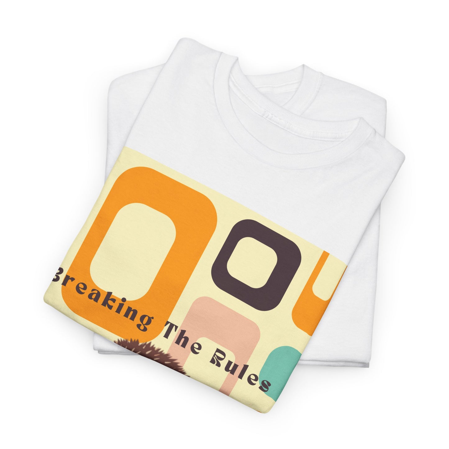 Retro Hedgehog T-Shirt - Breaking The Rules, Vintage Style, 70's Vibe, Unisex Cotton Tee, Gift for Hedgehog Lovers, Fun Fashion