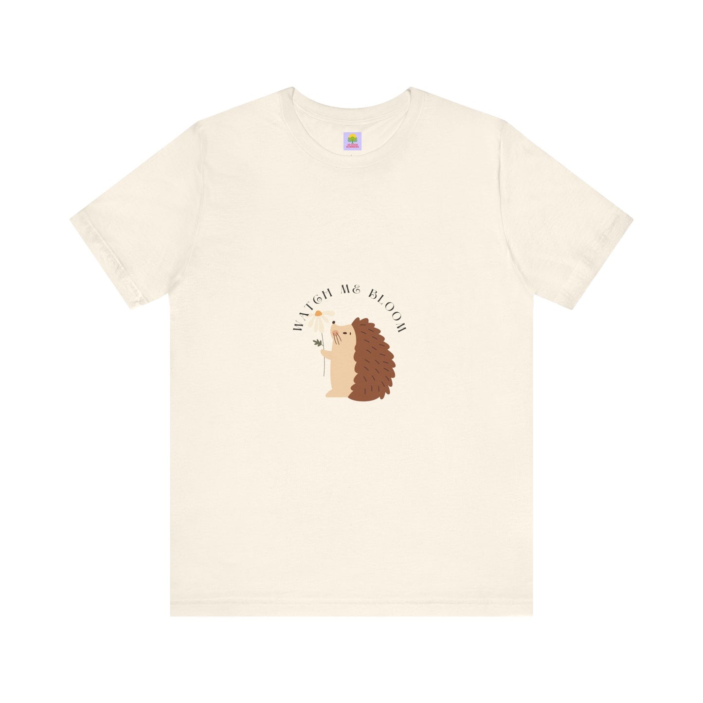 Watch Me Bloom Cute Hedgehog Graphic Tee - Fun, Quirky Design for Animal Lovers - Perfect Gift for Birthdays, Casual Wear, Nature Enthusiasts