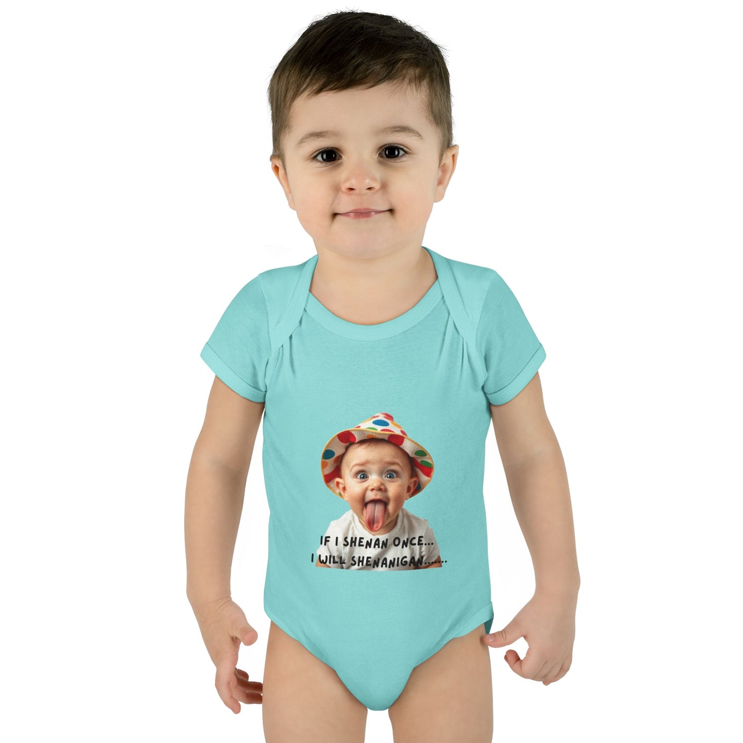 Humorous Infant Bodysuit - "If I Shenan Once, I Will Shenanigan!" Baby Outfit, Newborn Gift, Funny Baby Clothes, Cute Shower [...]