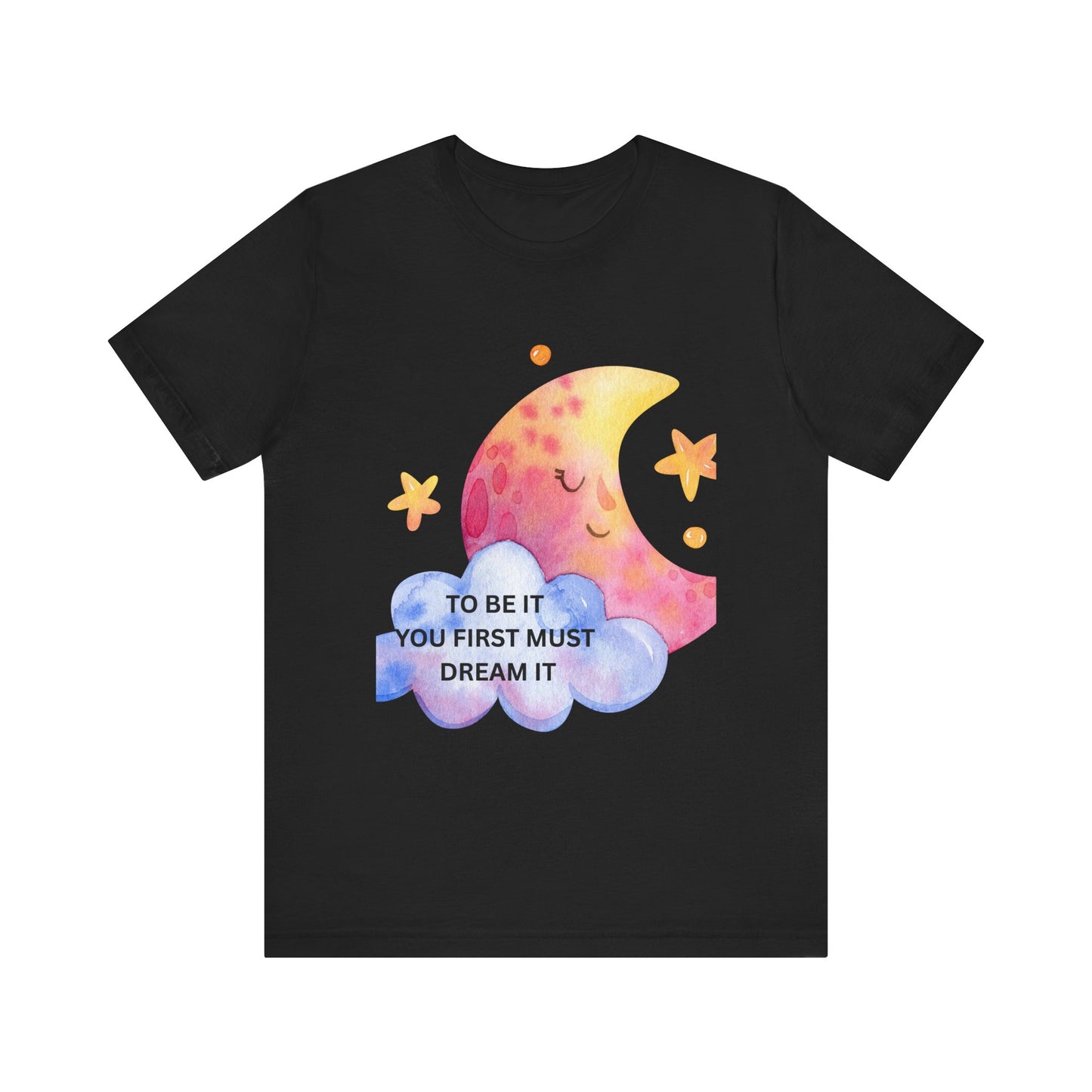Dream It Moon Phase Tee, Inspirational Graphic Tee, Motivational T-Shirt, Cute Casual Wear, Gift for Dreamers, Unisex Dreamer Shirt