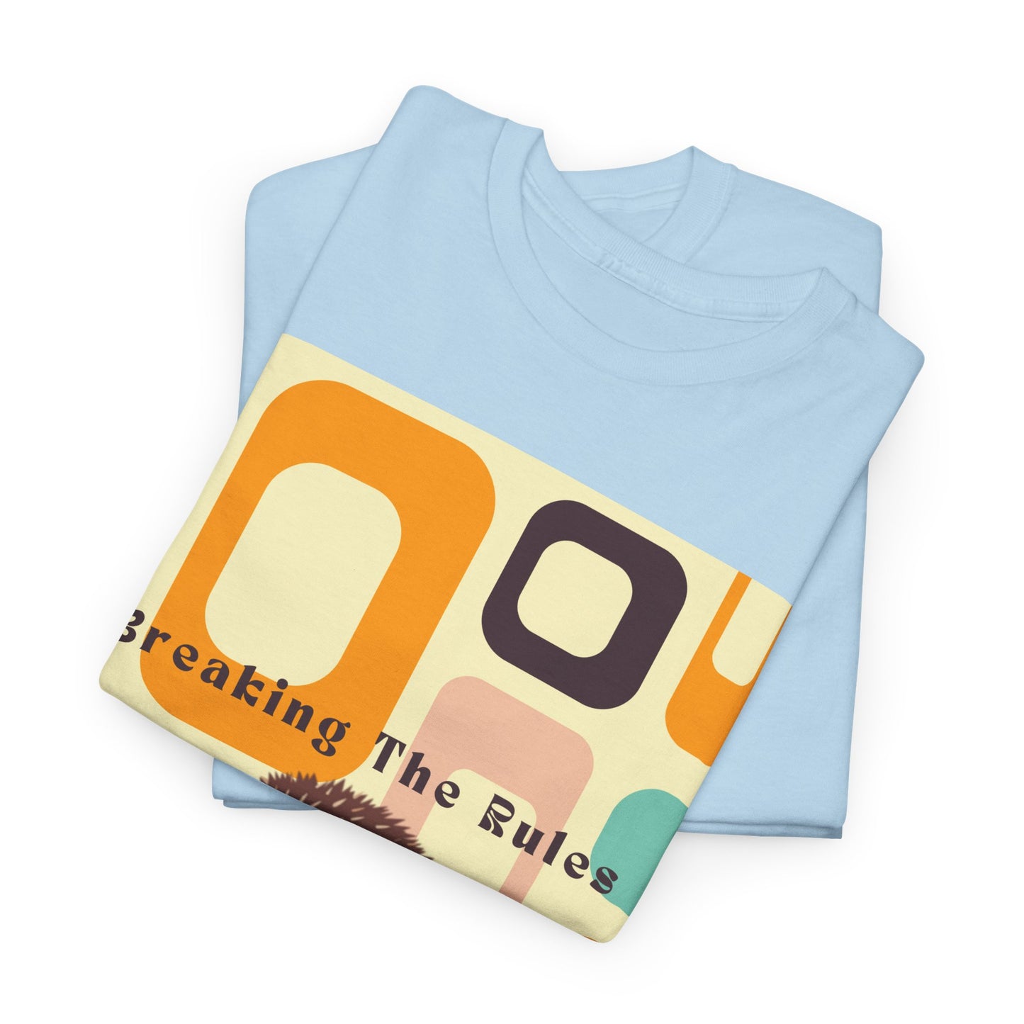 Retro Hedgehog T-Shirt - Breaking The Rules, Vintage Style, 70's Vibe, Unisex Cotton Tee, Gift for Hedgehog Lovers, Fun Fashion