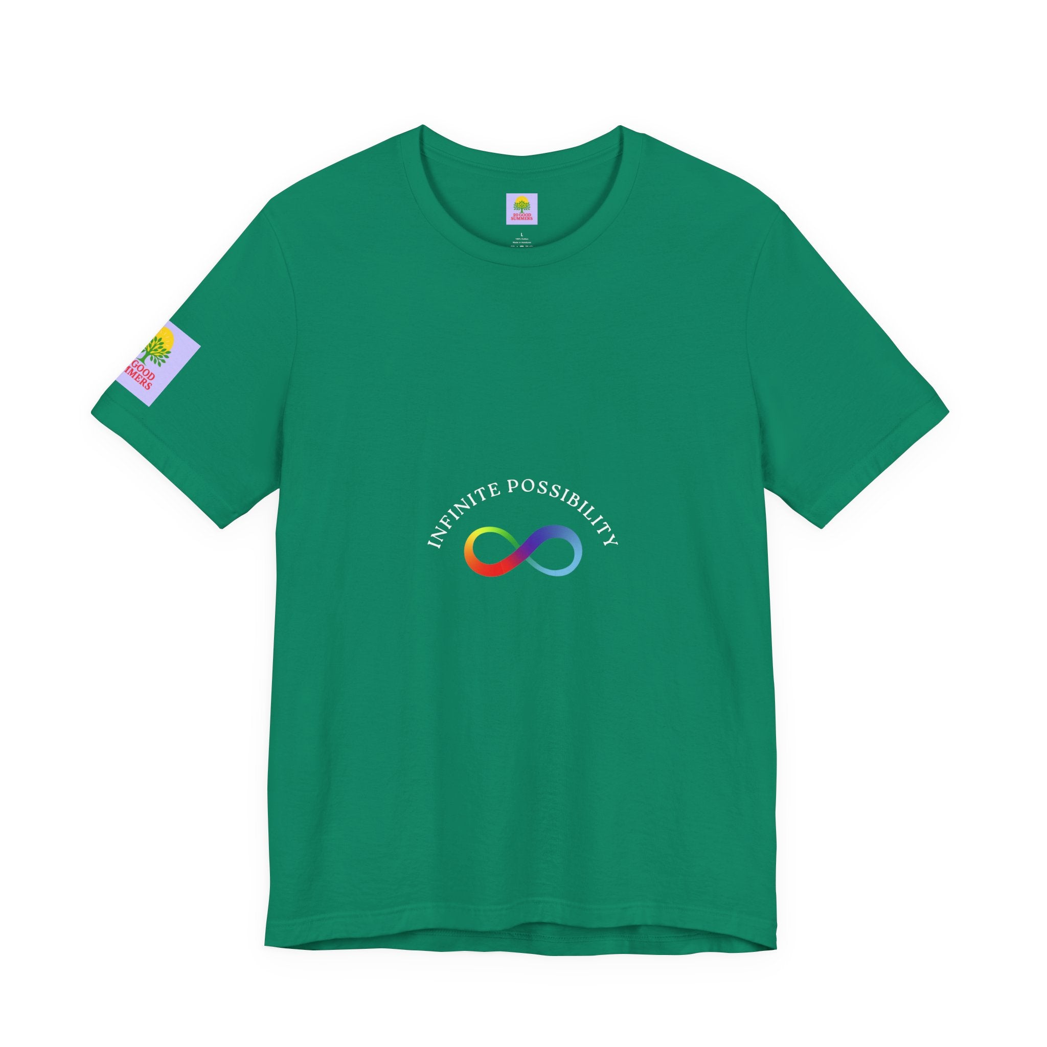 Colorful Infinity Symbol Unisex Tee, LGBTQ+ Pride T-shirt, Casual Everyday Wear, Gift for Friends, Creative Wardrobe Essential