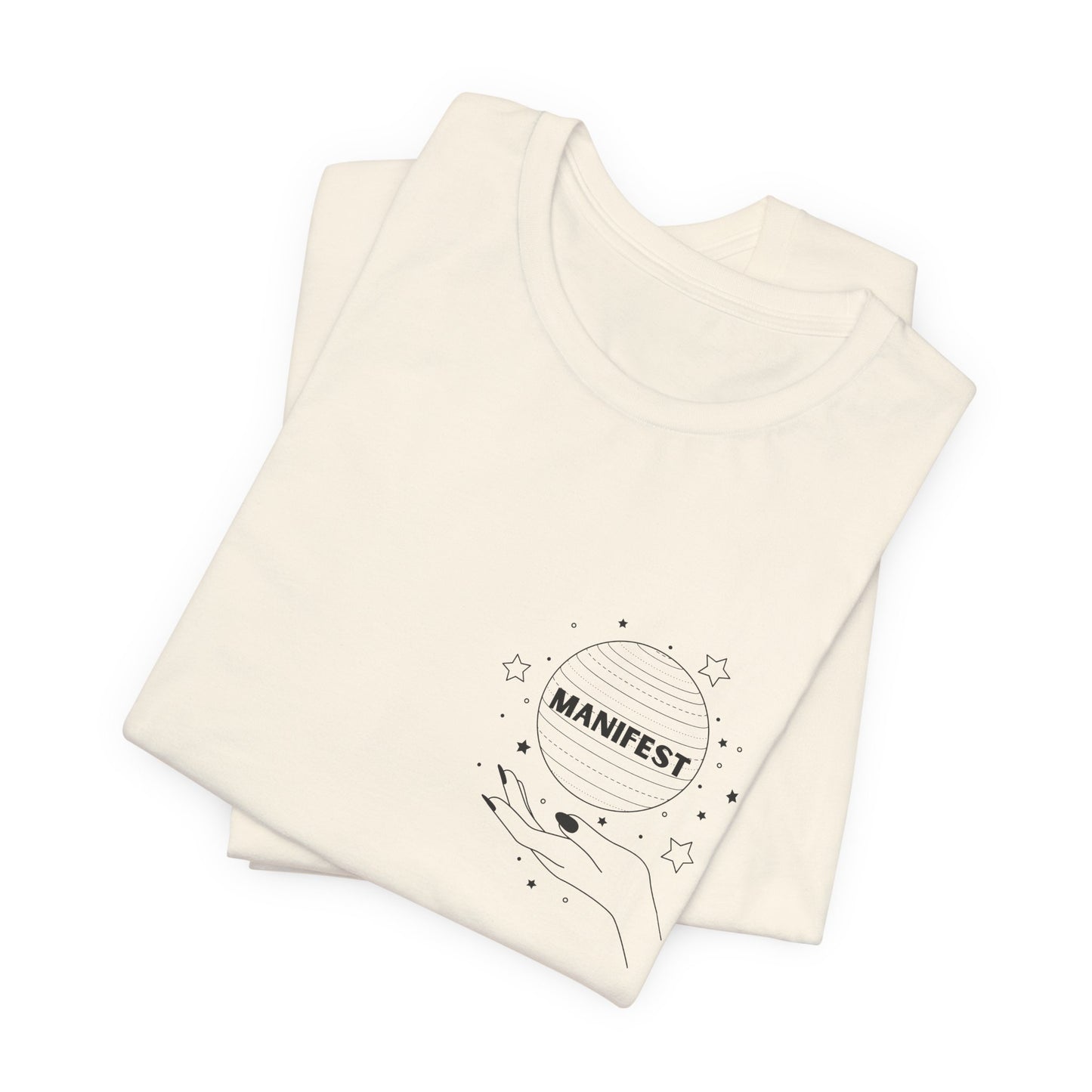 Manifest Short Sleeve Tee - Unisex, Inspirational Clothing, Gift for Dreamers, Positive Vibes, Casual Wear