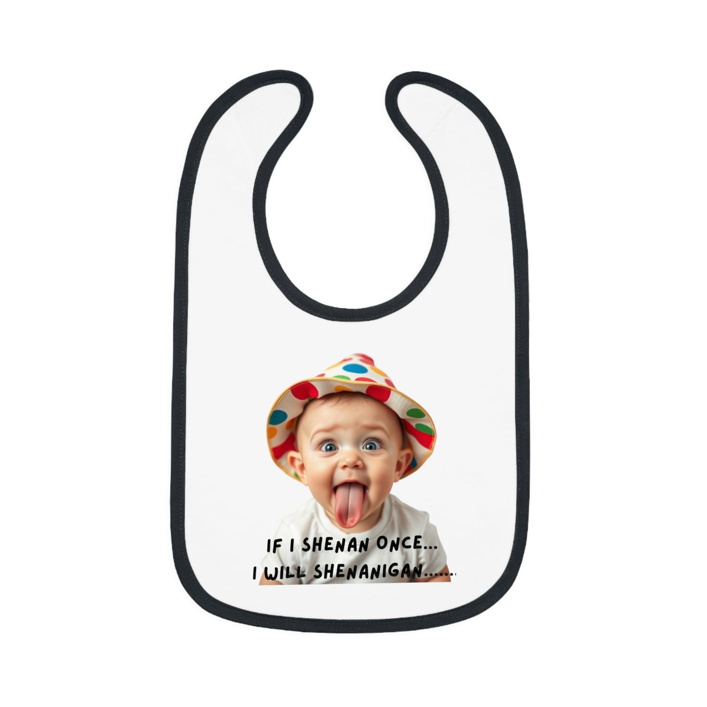Whimsical Baby Bib with Playful Design, Ideal for New Parents, Baby Showers, and Laugh-Filled Mealtimes