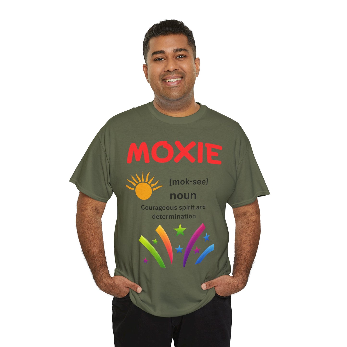 Moxie Definition Tee, Unisex Heavy Cotton T-Shirt, Inspirational Gift, Motivational Apparel, Casual Wear, Birthday & Encouragement Gift