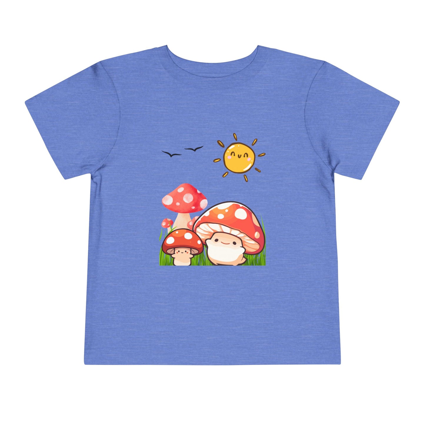 Cute Mushroom Toddler Tee | Short Sleeve Kids Shirt | Nature Lover Gift | Summer Outfit | Playful Toddler Clothing