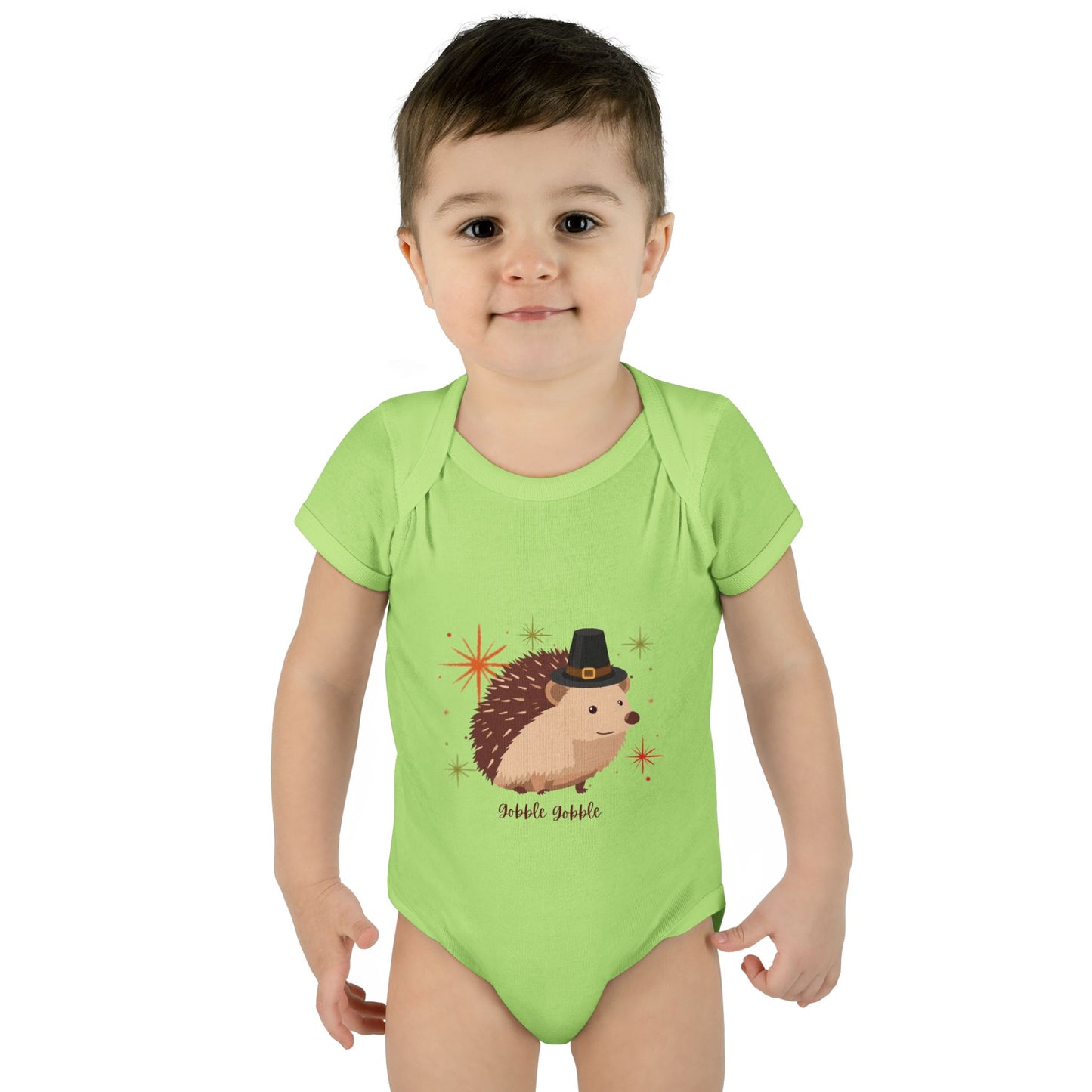 Cute Hedgehog Baby Bodysuit, Thanksgiving Infant Outfit, Baby Shower Gift, Holiday Apparel, Cute Animal Clothing, Newborn Essentials