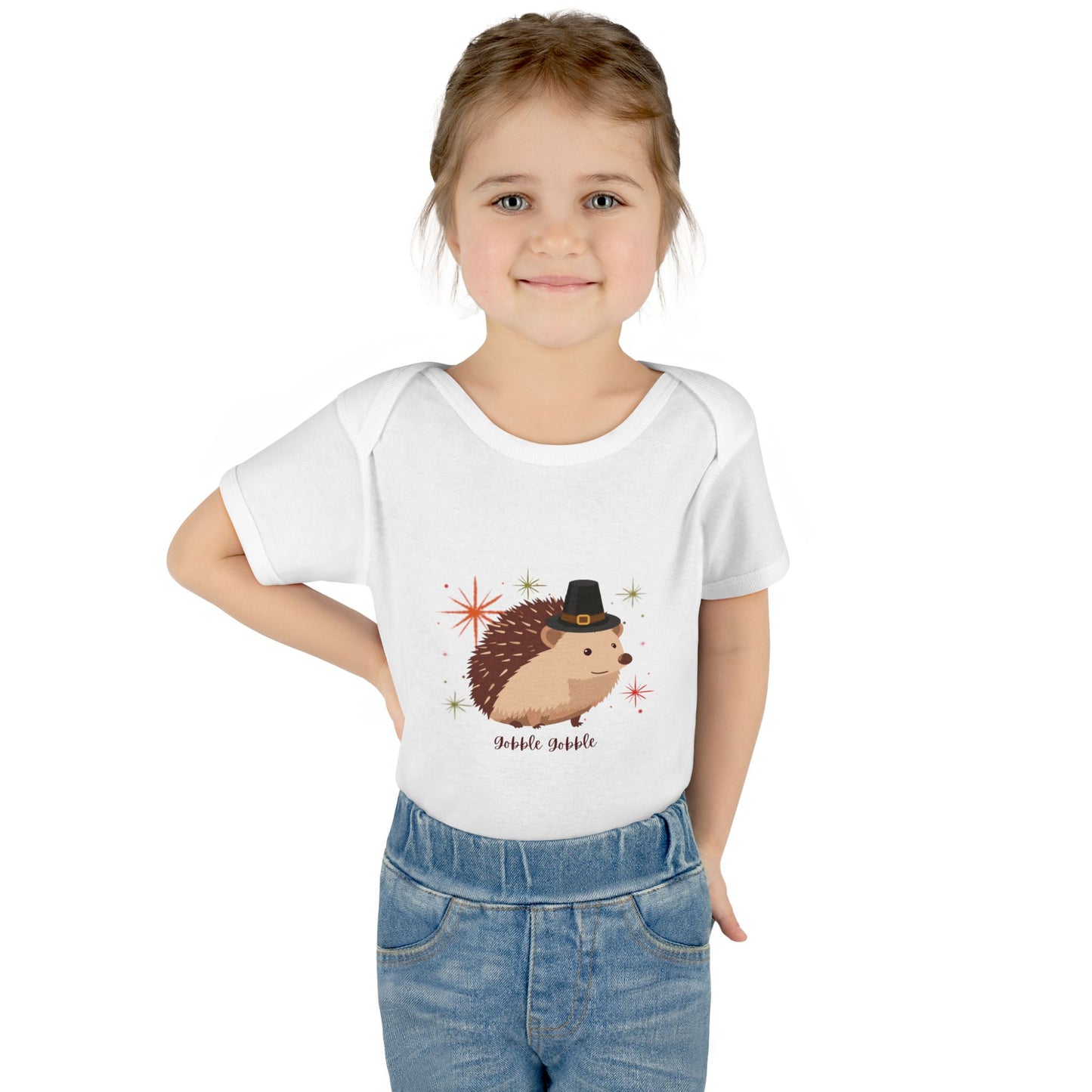 Cute Hedgehog Baby Bodysuit, Thanksgiving Infant Outfit, Baby Shower Gift, Holiday Apparel, Cute Animal Clothing, Newborn Essentials