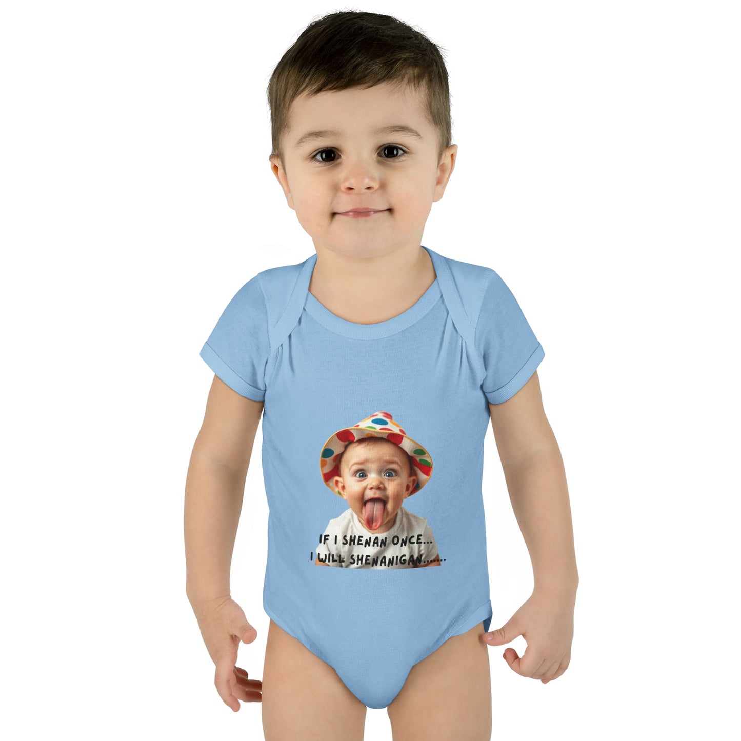 Humorous Infant Bodysuit - "If I Shenan Once, I Will Shenanigan!" Baby Outfit, Newborn Gift, Funny Baby Clothes, Cute Shower [...]